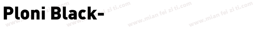 Ploni Black字体转换